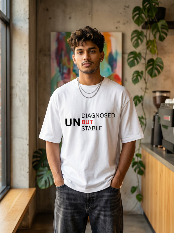 Undiagnosed But Unstable Oversized Tee
