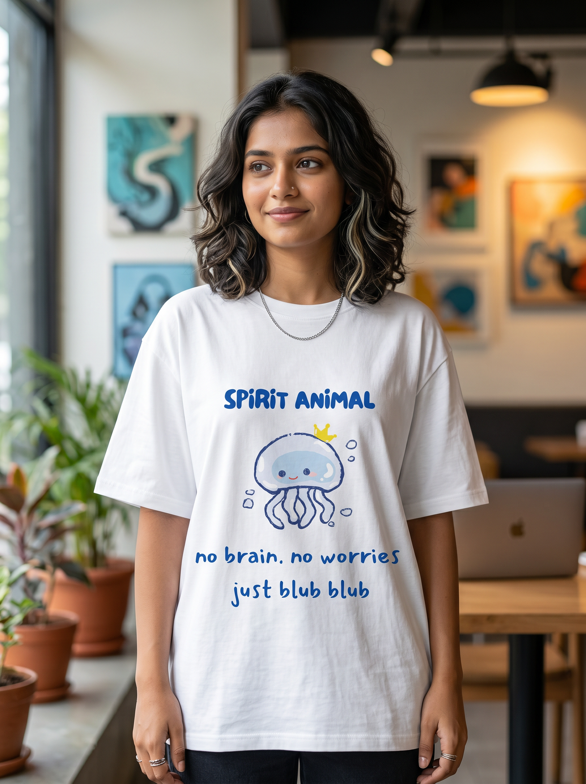Spirit Animal – Just Blub Blub Oversized T-Shirt