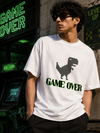 Game Over Dinosaur Oversized T-Shirt