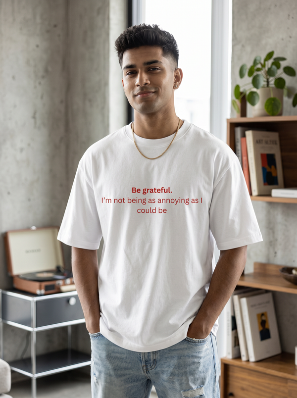 Be Grateful Oversized T-Shirt