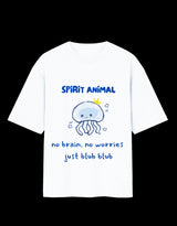 Spirit Animal – Just Blub Blub Oversized T-Shirt thumbnail 3