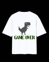 Game Over Dinosaur Oversized T-Shirt thumbnail 2