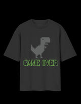 Game Over Dinosaur Oversized T-Shirt thumbnail 3