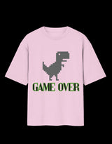 Game Over Dinosaur Oversized T-Shirt thumbnail 6